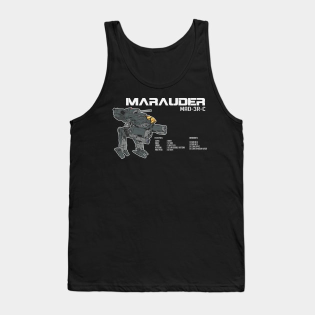 Marauder MAD-3R v1 (dark) Tank Top by Emu Emu Ji